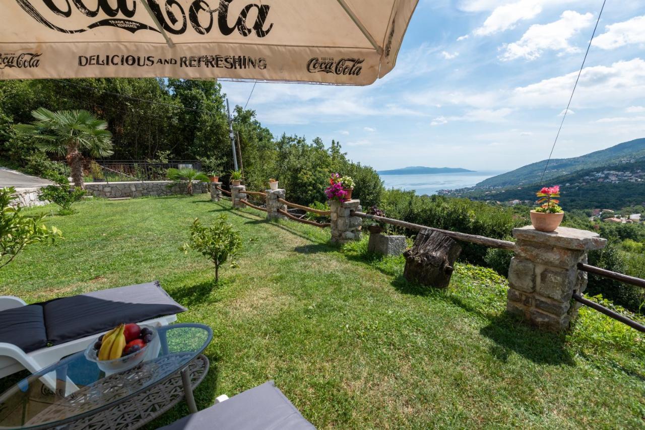 Sea View Apartment With Garden Near Opatija Veprinac Экстерьер фото
