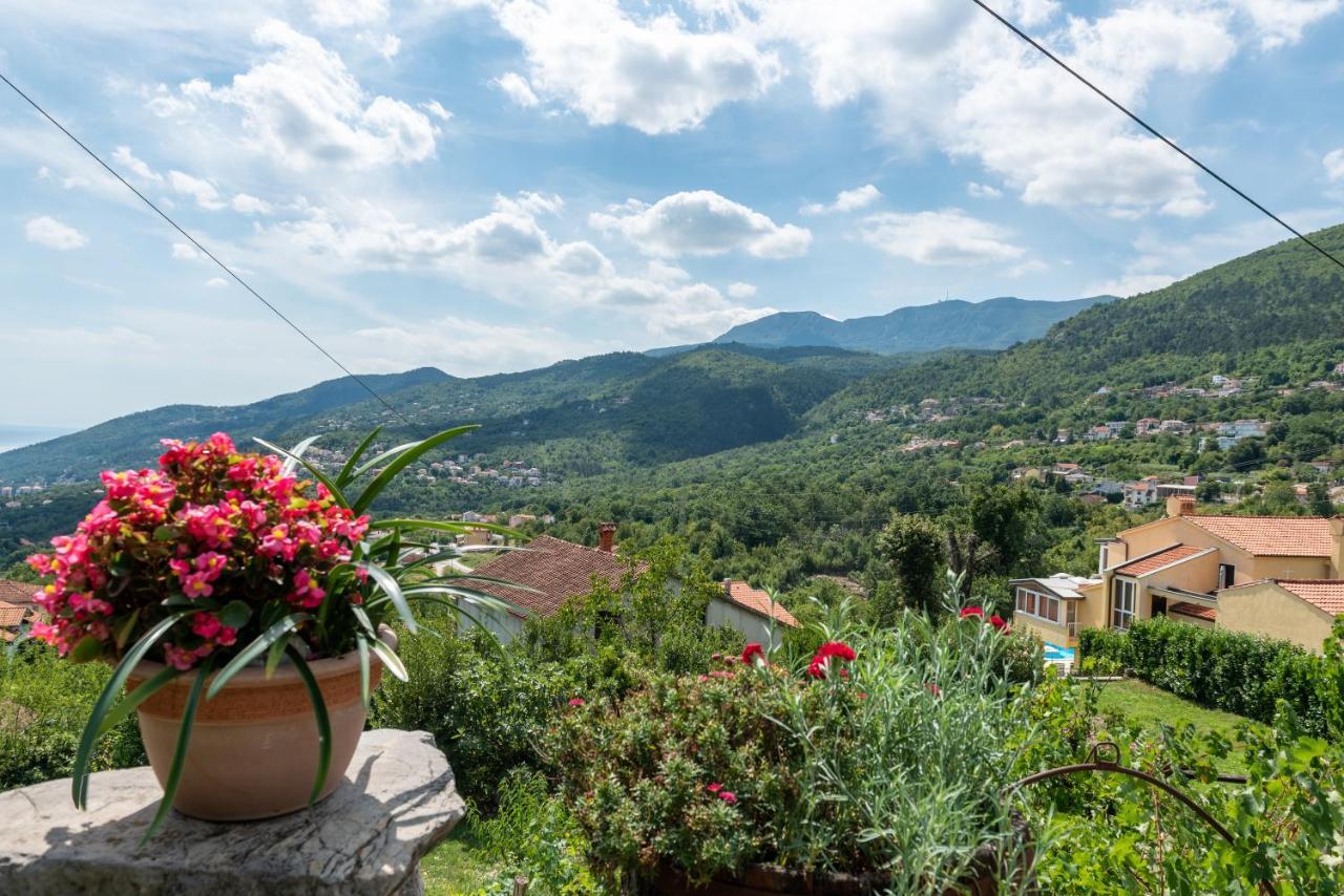 Sea View Apartment With Garden Near Opatija Veprinac Экстерьер фото