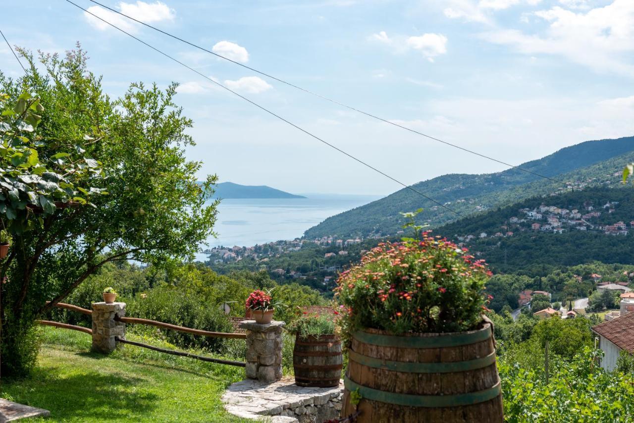 Sea View Apartment With Garden Near Opatija Veprinac Экстерьер фото