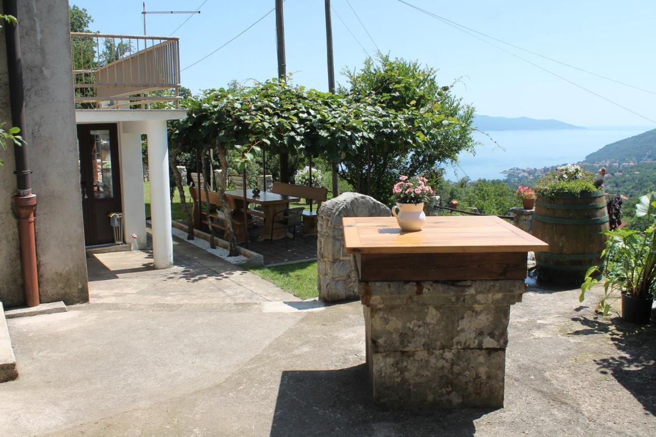 Sea View Apartment With Garden Near Opatija Veprinac Экстерьер фото