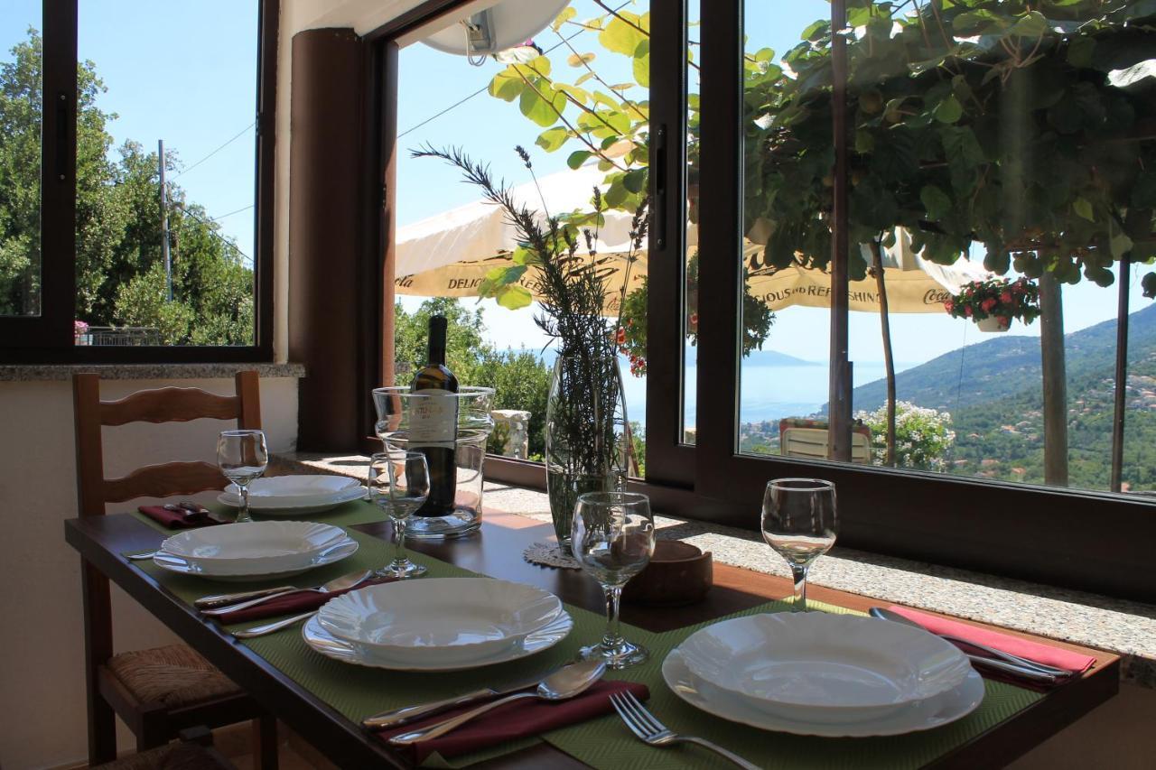 Sea View Apartment With Garden Near Opatija Veprinac Экстерьер фото